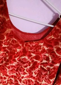 shehneel orange kurta set