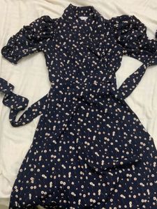 Pretty Korean Wrap Around Vintage Dress