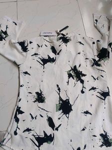 Printed Bell Sleeve Top