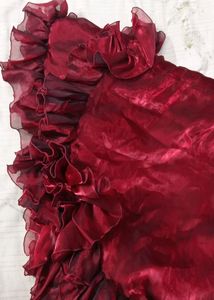 Gown For Girls In Maroon Colour With Good Design