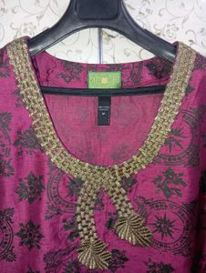 Tracy Porter Burgundy Tunic Top