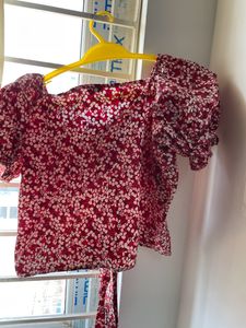 Red New Crop Top