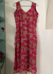 Chiffon Floral Crepe Kurta