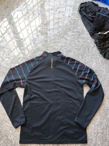 Victor Track Jacket - Black with Colorful Detail
