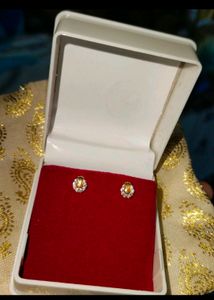 Pure 22ct Gold Earrings For Women/ Girls