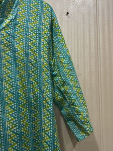 Elegant Green Printed Kurta