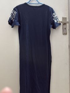 Navy 'NY 68' Graphic T-Shirt Dress