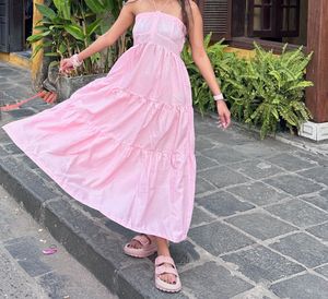 Pink Tiered Sundress