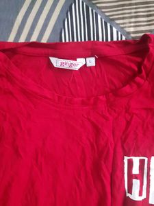 Red Crop Tee