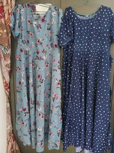 Combo Floral &amp; Polka Star Maxi Dresses