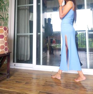 Women V Neck Tie Dress