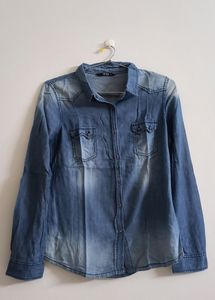Denim Blue Shirt For Women