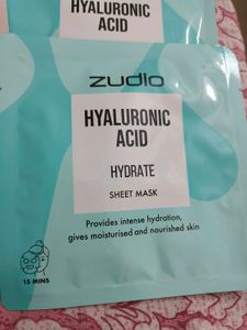 Zudio Niacinamide And Hyaluronic Acid Sheet Masks
