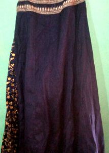Embroidered Navy Blue Blouse