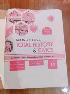 Icse 10 History Self Help Book