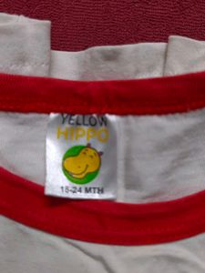 Yellow Hippo Baby T-Shirts