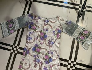 Rakhi Special Hakoba Kurti With Grey Pant