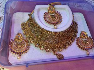 Chandbali Pearl Drop Earrings