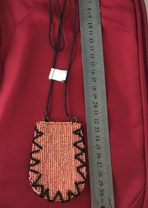 Vintage Beaded Purse necklace