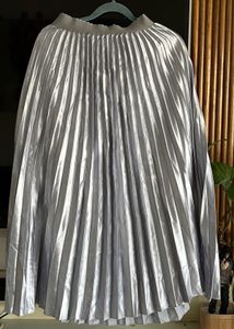 Size - 28 to 30 Silver Pleated Skirt