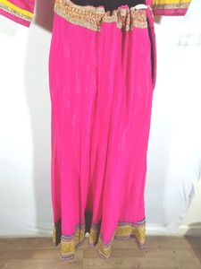 Pink And Yellow Lehenga Choli (Women&#39;s)