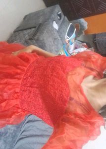 Elegant Red Party Dress