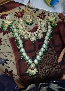 Green Kundan Jewellery Set