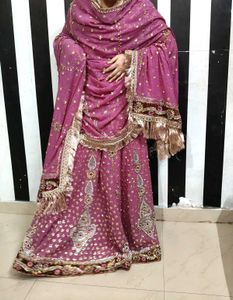 Pink Shimmer Embroidered Lehenga Choli