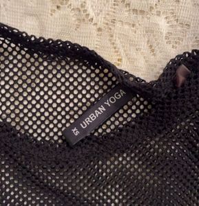 Black Mesh See-Through Top