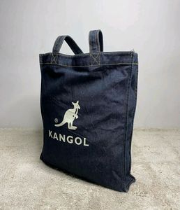 Big Kangol Denim Tote Bag