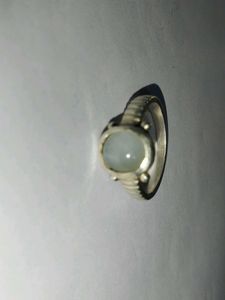 pure Silver Ring with moon stone