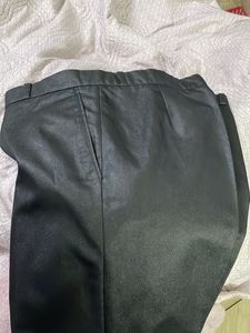 Black Shining Pants For Men