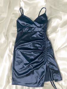 Blue Korean Bodycon Dress
