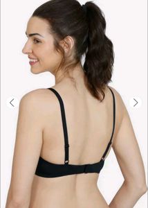 Zivame Push Up Bra Non-wired BLACK