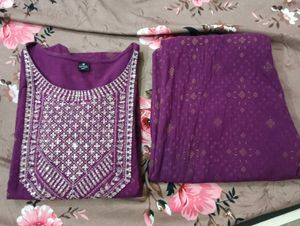 Purple  Kurta Set🫶