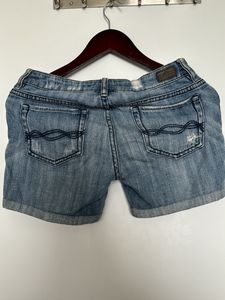 Ripped Denim Shorts