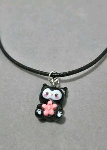 Resin Kuromi Charm Necklace