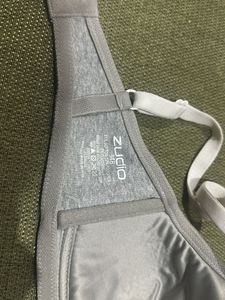 Grey Lace Trim Bra