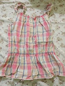 Cute Plaid Ruffle Top