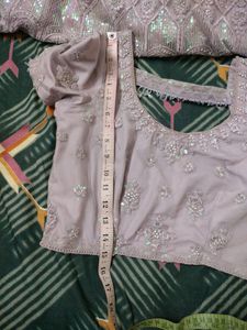 Latest Lilac Lehenga With Cancan