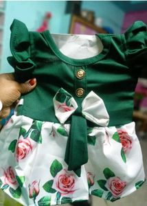 New Born Baby Girl Beautiful Frock 0-3 Month