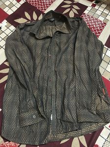 Patterned Long Sleeve Button Down