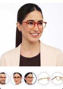 Lenskart John Jacobs Online Orange Full Rim ROUND