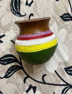 Hand-Painted Decorative Pot