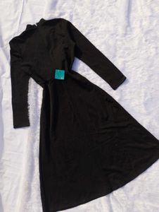 ♥️Elegant Korean Black Midi Dress♥️