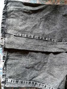 Women's Grey Denim Cargo Pants