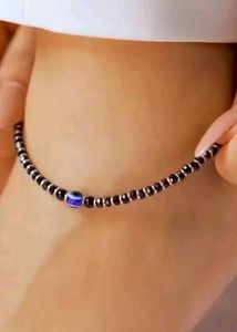 Real Silver Evil Eye Anklet