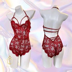 🌹Maroon See-through Bodysuit Lingerie 🌹