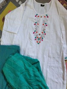 Beautiful Kurti Pant Dupatta Set