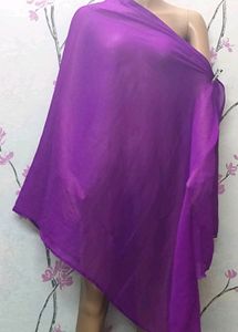 Dupatta silk navy blue high quality fabric